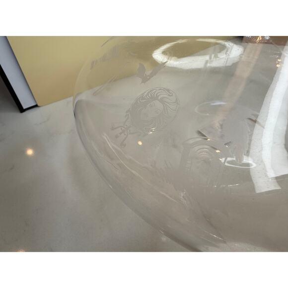 Disney's Haunted Mansion Glass Spirits Decanter w/Etched Haunted Scenes - Picture 8 of 11